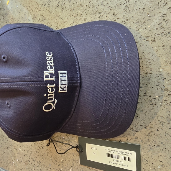 Kith x Wilson Twill Aaron Dad hat -Noctornal SS 25 Brand New Pre Release - Picture 1 of 11